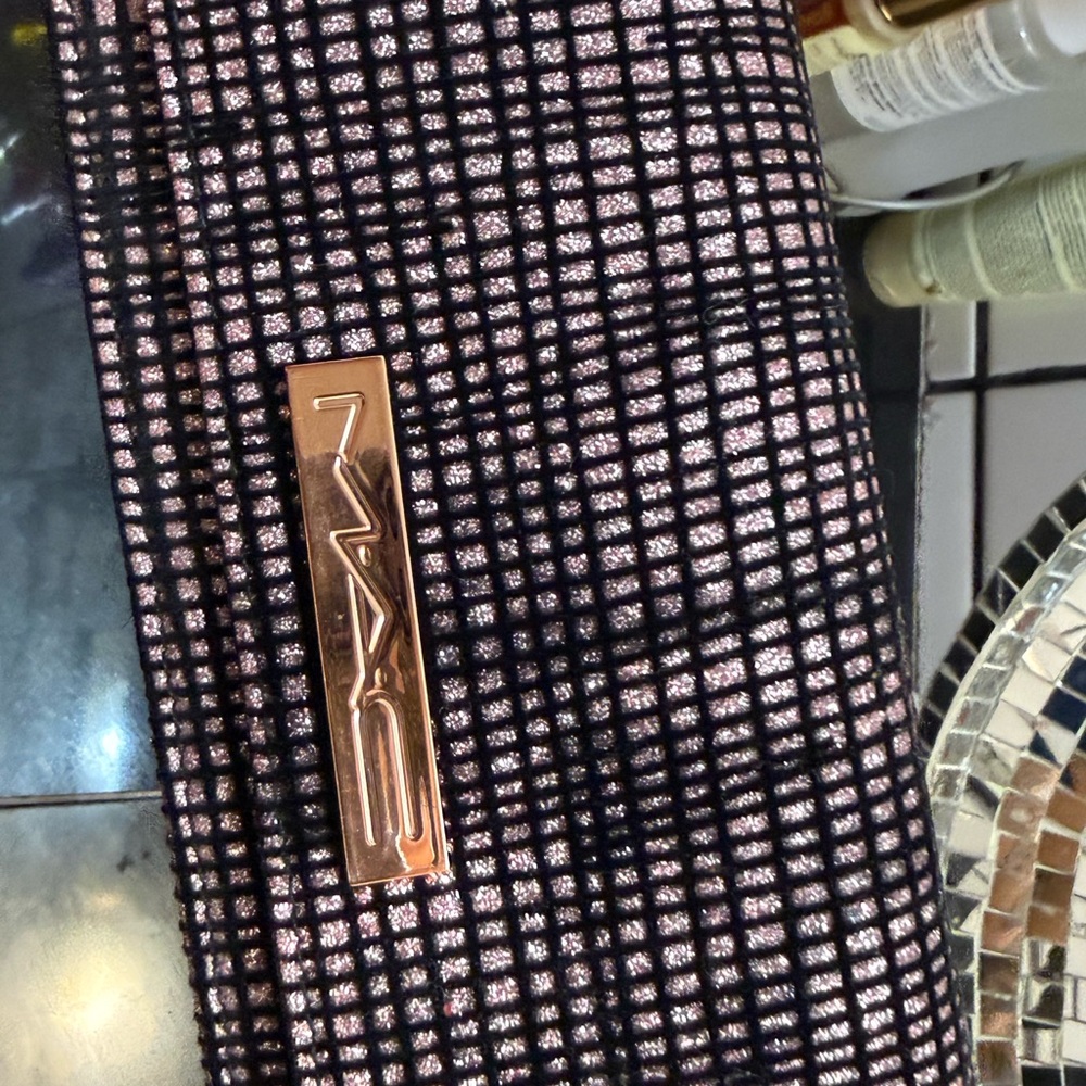 MAC Cosmetics Black and Pink Clutch